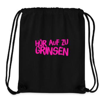 hör auf zu lachen - Stanley/Stella recycelter Gym Bag - Schwarz - Vorne