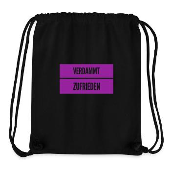 ich führe ein zufriedenes Leben - Stanley/Stella recycelter Gym Bag - Schwarz - Vorne