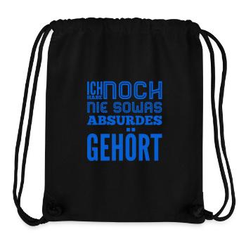 so ein Quatsch - Stanley/Stella recycelter Gym Bag - Schwarz - Vorne
