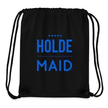 vor dir steht eine Maid - Stanley/Stella recycelter Gym Bag - Schwarz - Vorne