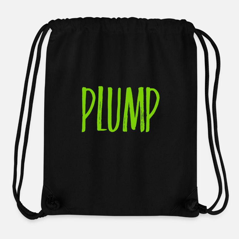 ich bin plump - Stanley/Stella recycelter Gym Bag - Schwarz