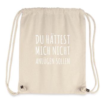 lügen geht garnicht - Stanley/Stella recycelter Gym Bag - Naturweiß - Vorne