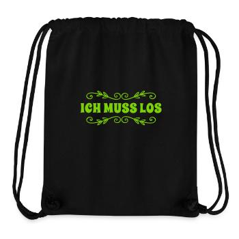 Zeit aufzubrechen - Stanley/Stella recycelter Gym Bag - Schwarz - Vorne