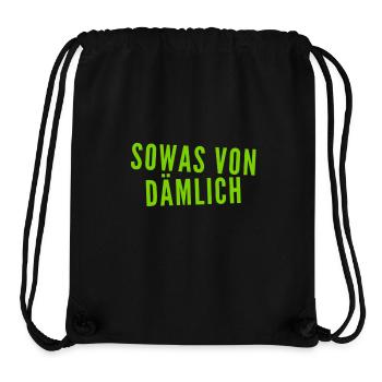 voll dumm - Stanley/Stella recycelter Gym Bag - Schwarz - Vorne