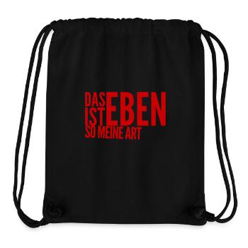 das ist eben so meine Art - Stanley/Stella recycelter Gym Bag - Schwarz - Vorne