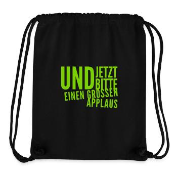 ich bitte um Applaus - Stanley/Stella recycelter Gym Bag - Schwarz - Vorne
