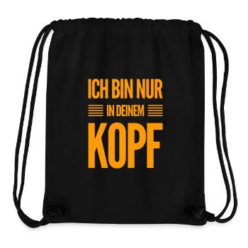ich wohne in deinem Kopf - Stanley/Stella recycelter Gym Bag - Schwarz - Vorne