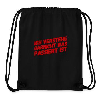 ich verstehe es nicht - Stanley/Stella recycelter Gym Bag - Schwarz - Vorne