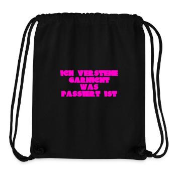 ich verstehe nichts - Stanley/Stella recycelter Gym Bag - Schwarz - Vorne