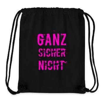 never ever - Stanley/Stella recycelter Gym Bag - Schwarz - Vorne