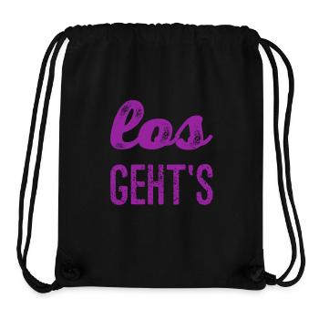 auf geht's - Stanley/Stella recycelter Gym Bag - Schwarz - Vorne