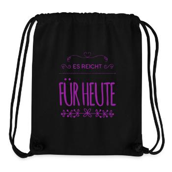 es ist genug - Stanley/Stella recycelter Gym Bag - Schwarz - Vorne