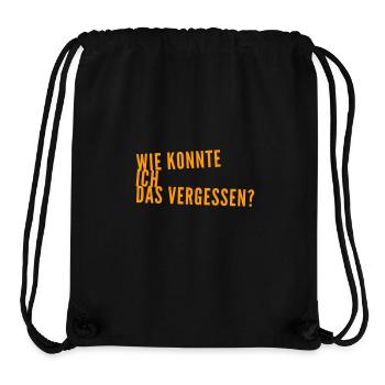 ich bin verwirrt - Stanley/Stella recycelter Gym Bag - Schwarz - Vorne