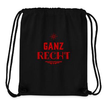 volle Zustimmung - Stanley/Stella recycelter Gym Bag - Schwarz - Vorne