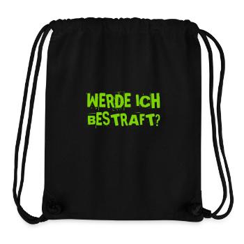 kriege ich eine Strafe? - Stanley/Stella recycelter Gym Bag - Schwarz - Vorne