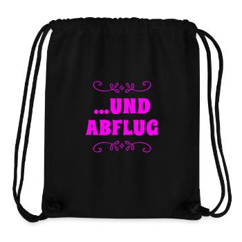 los geht`s - Stanley/Stella recycelter Gym Bag - Schwarz - Vorne