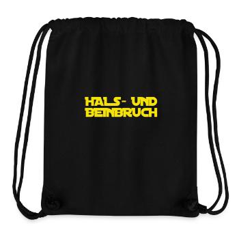 ich wünsche viel Glück - Stanley/Stella recycelter Gym Bag - Schwarz - Vorne