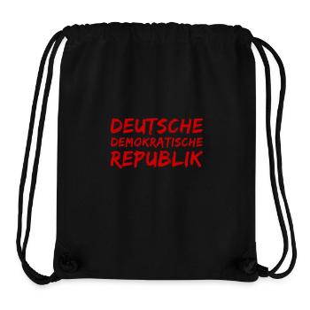 ich lebte in der DDR - Stanley/Stella recycelter Gym Bag - Schwarz - Vorne