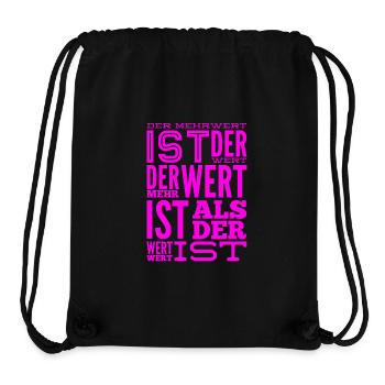 mehr Mehrwert - Stanley/Stella recycelter Gym Bag - Schwarz - Vorne