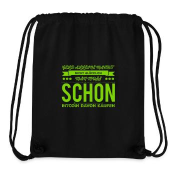 Satoshi geht immer - Stanley/Stella recycelter Gym Bag - Schwarz - Vorne