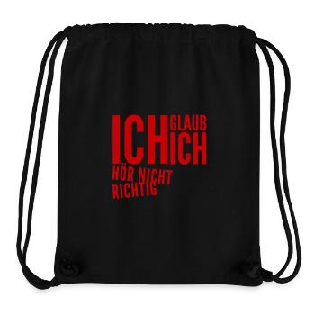 du spinnst - Stanley/Stella recycelter Gym Bag - Schwarz - Vorne