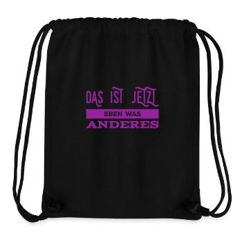 das ist jetzt eben was anderes - Stanley/Stella recycelter Gym Bag - Schwarz - Vorne