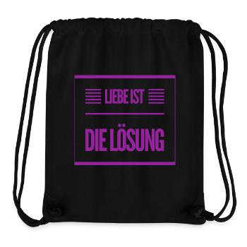 ich liebe die Liebe - Stanley/Stella recycelter Gym Bag - Schwarz - Vorne