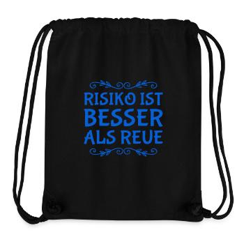 Risk is better - Stanley/Stella Recycled Gym Bag - black - Front