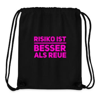 Risk is always possible - Stanley/Stella Recycled Gym Bag - black - Front