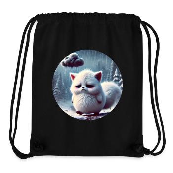 Sad Arctic Fox in the Freezing Rain - Stanley/Stella Recycled Gym Bag - black - Front