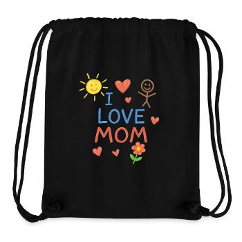Ich liebe dich Mama,Muttertag,Weihnachten,Humor - Stanley/Stella recycelter Gym Bag - Schwarz - Vorne
