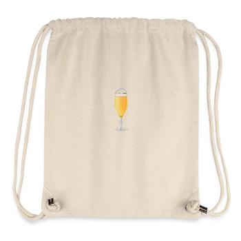beer glass - Stanley/Stella recycelter Gym Bag - Naturweiß - Vorne