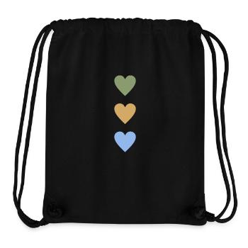 Herz - Stanley/Stella recycelter Gym Bag - Schwarz - Vorne