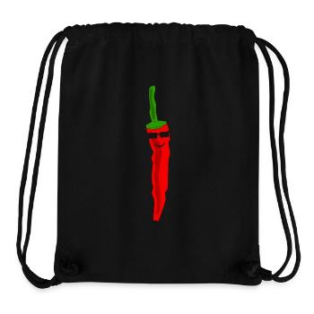 Cool pepperoni with sunglasses - Stanley/Stella Recycled Gym Bag - black - Front