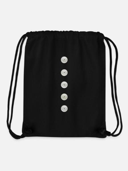 Knopf Knöpfe Illusion 5 Fake Punkte lustig schick - Stanley/Stella recycelter Gym Bag - Schwarz