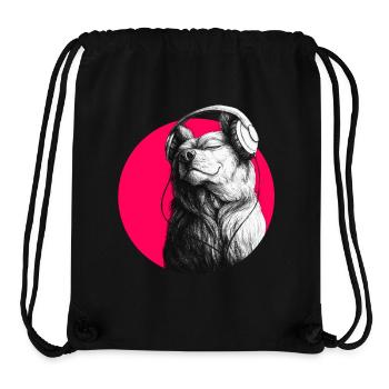 put your record on - Stanley/Stella recycelter Gym Bag - Schwarz - Vorne