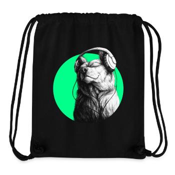 put your record on - Stanley/Stella recycelter Gym Bag - Schwarz - Vorne