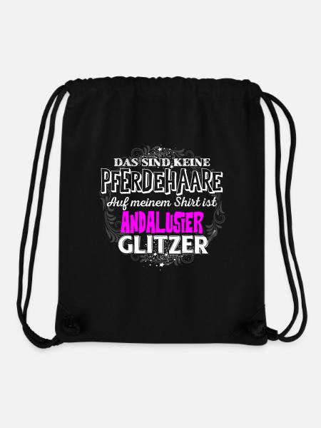 ANDALUSIER - Glitzer - Stanley/Stella recycelter Gym Bag - Schwarz