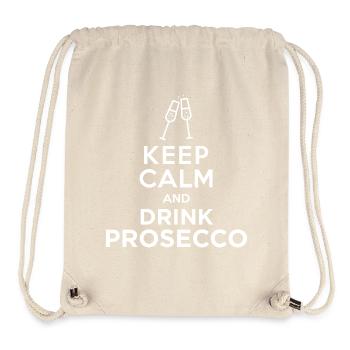 ok keepcalm prosecco - Sac à cordon recyclé Stanley/Stella - blanc naturel - Devant