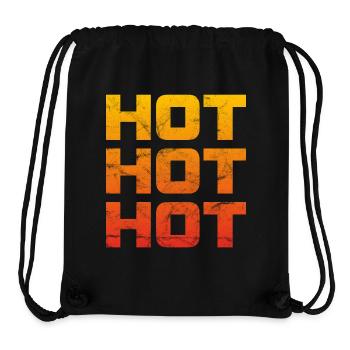 Hot Hot Hot - Farbverlauf gelbrot Viniage - Stanley/Stella recycelter Gym Bag - Schwarz - Vorne