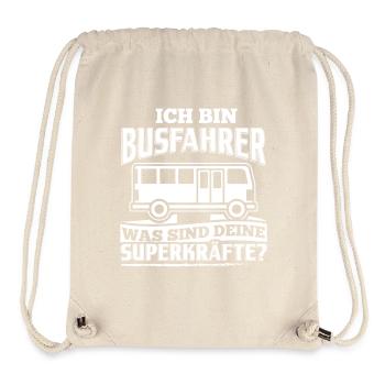Lustiges Busfahrer Shirt Ich Bin Busfahrer - Stanley/Stella recycelter Gym Bag - Naturweiß - Vorne