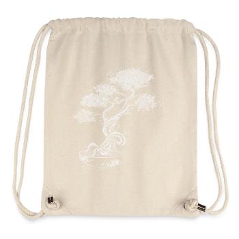 Bonsai Baum - Stanley/Stella recycelter Gym Bag - Naturweiß - Vorne
