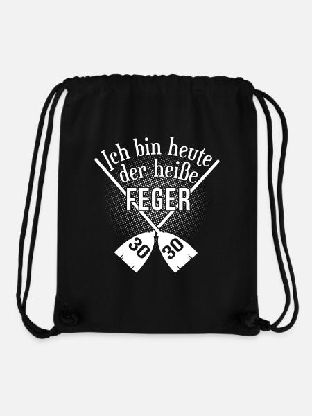 30. Geburtstag Fegen Geburtstagskind (Set "30FEG") - Stanley/Stella recycelter Gym Bag - Schwarz