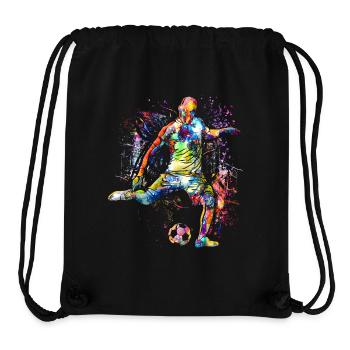 Fussball spielen - Fussball - Fussballspieler - Stanley/Stella recycelter Gym Bag - Schwarz - Vorne
