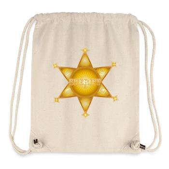 extraordinary gold-coloured sheriff's star - Stanley/Stella Recycled Gym Bag - natural - Front