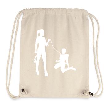 Domina mistress with SM slave - Stanley/Stella Recycled Gym Bag - natural - Front
