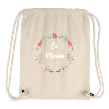 Collection Mariage Bohème - La Mariée - Sac à cordon recyclé Stanley/Stella - blanc naturel - Devant