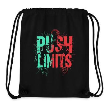 Gym Shirt Push Limit - Stanley/Stella recycelter Gym Bag - Schwarz - Vorne