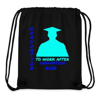 Abschluss 2025: Jobstart Silhouette - Stanley/Stella recycelter Gym Bag - Schwarz - Vorne