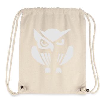 Fabulous owl illustration on print - Stanley/Stella Recycled Gym Bag - natural - Front